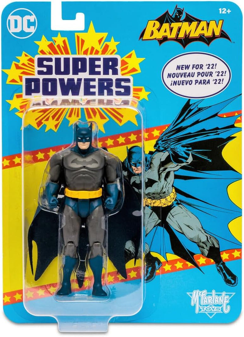 Mcfarlane Toys,  Multiverse, 5-Inch  Super Powers Batman Action Figure with 5 Points of Articulations, Collectible  Retro 1980’S Super Powers Line Figure – Ages 12+