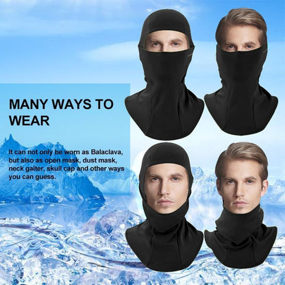 Ski Mask Cycling Balaclava Windproof, Thermal Neck Gaiter Soft Full-Mask Polar Fleece Headwear 4 Colors for Autumn Winter Skating, Skiing, Running, Cycling