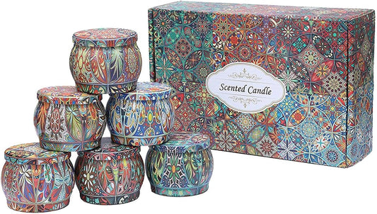 Scented Candles for Home | 6X Yoga Candles,Natural Soy Lasting Scented Candles for Home Aromatherapy Candle Set for Creating Relaxing Ambience