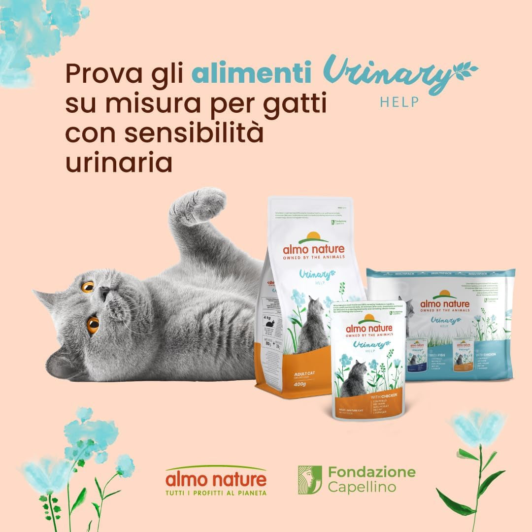 Functional Urinary Help Multipack Complete Wet Cat Food -3 Pouches with Fish/3 Pouches with Chicken, (Pack of 6 Pouches X70G), with Fish - with Chicken
