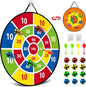 26 Inches Kids Dart Board Set, Dart Board for Kids, Double Sided with 12 Sticky Balls, Indoor Outdoor Party Games Toys for 3 4 5 6 7 8 9 10 11 12 Year Old Boy Girl and Adult