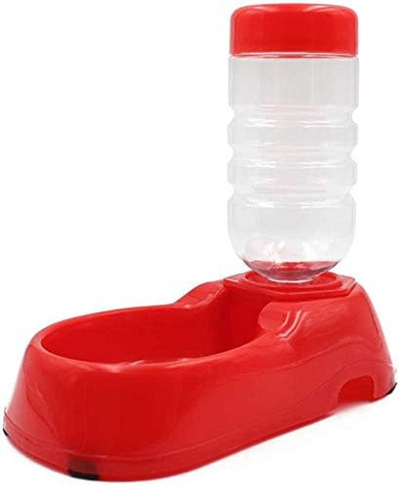 ® 400Ml Automatic Pet Feeder Rabbit Cat & Dog Food & Water Dispenser Dish Bowl Feeder Bottles (Red)