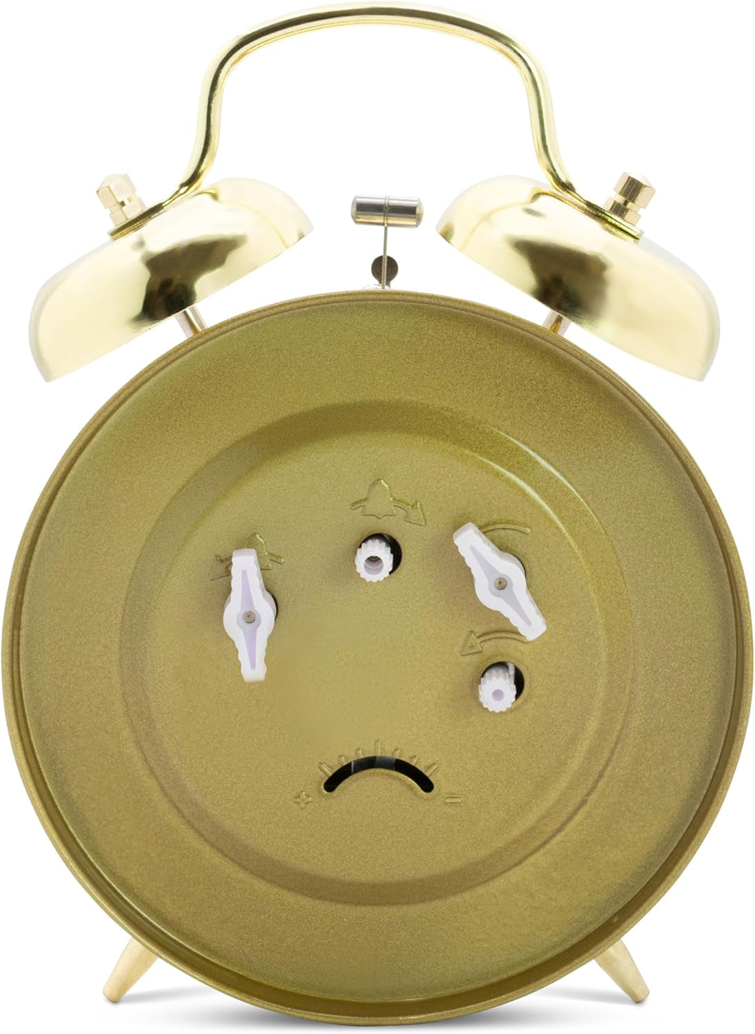CK0030 Large-Bell Alarm Clock - Brass, 16.5 X 12 X 5.5 Cm