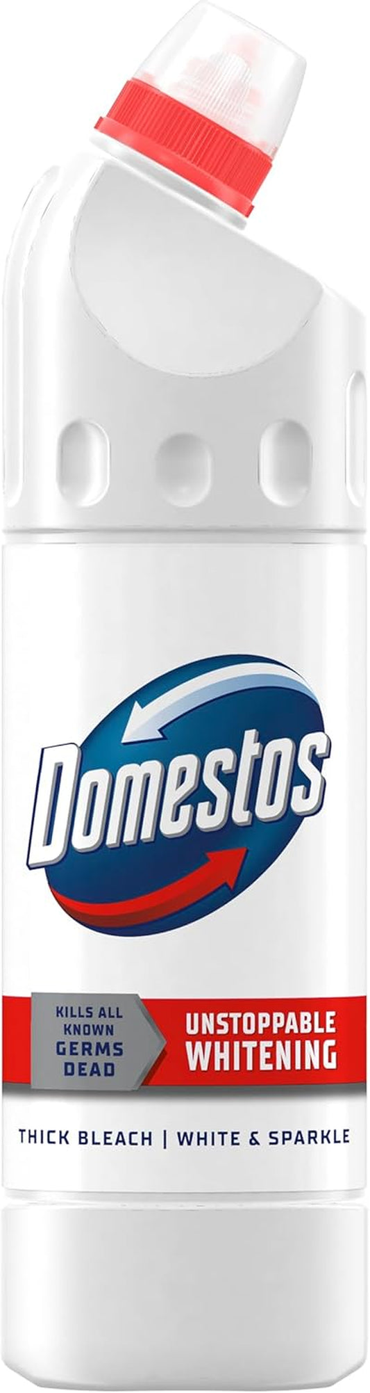 White & Sparkle Thick Bleach Disinfectant That Eliminates 99.99% of Bacteria and Viruses* Unstoppable Whitening Power 750 Ml