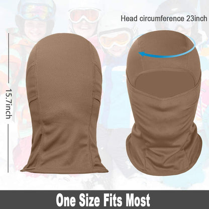 Balaclava Face Mask, Ski Mask UV Protector Lightweight for Motorcycle Cycling Running
