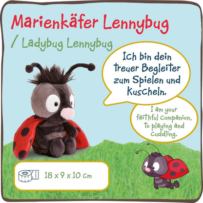 Soft Toy Ladybird Lennybug 18 Cm I Cuddly Toys for Girls & Boys I Cute Stuffed Animal Made of Super Soft & Washable Plush – 48198