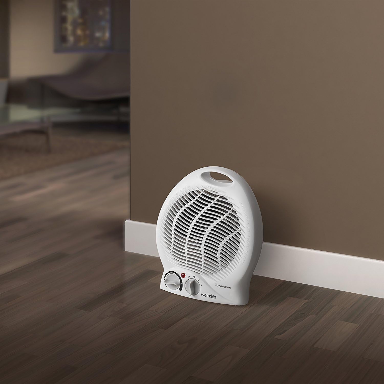 WL44002 Thermo Fan Heater with 2 Heat Settings and Overheat Protection, 2000W, White