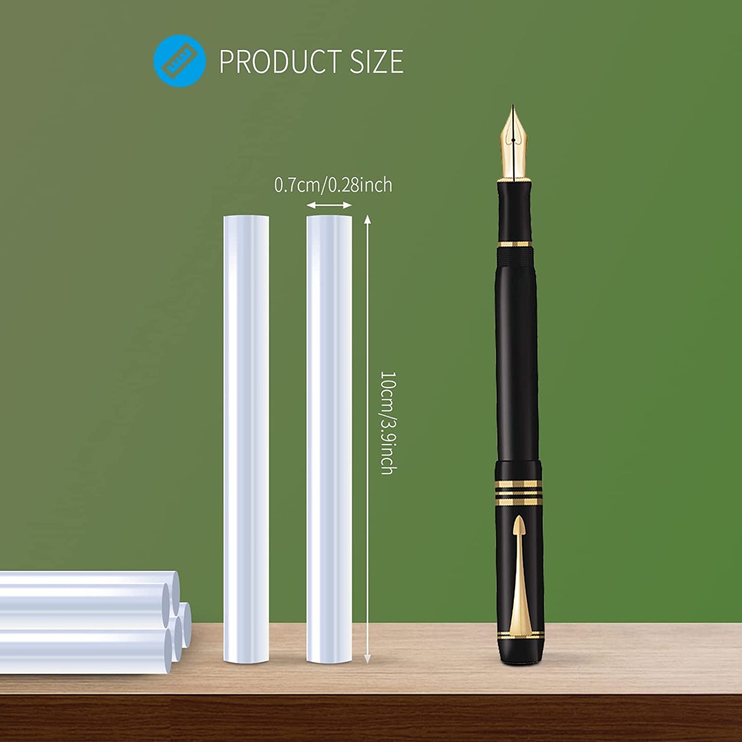 Hot Glue Sticks for Hot Glue Gun,  50 Pack 7Mm X 100Mm Hot Glue Gun Sticks - SGS Approved