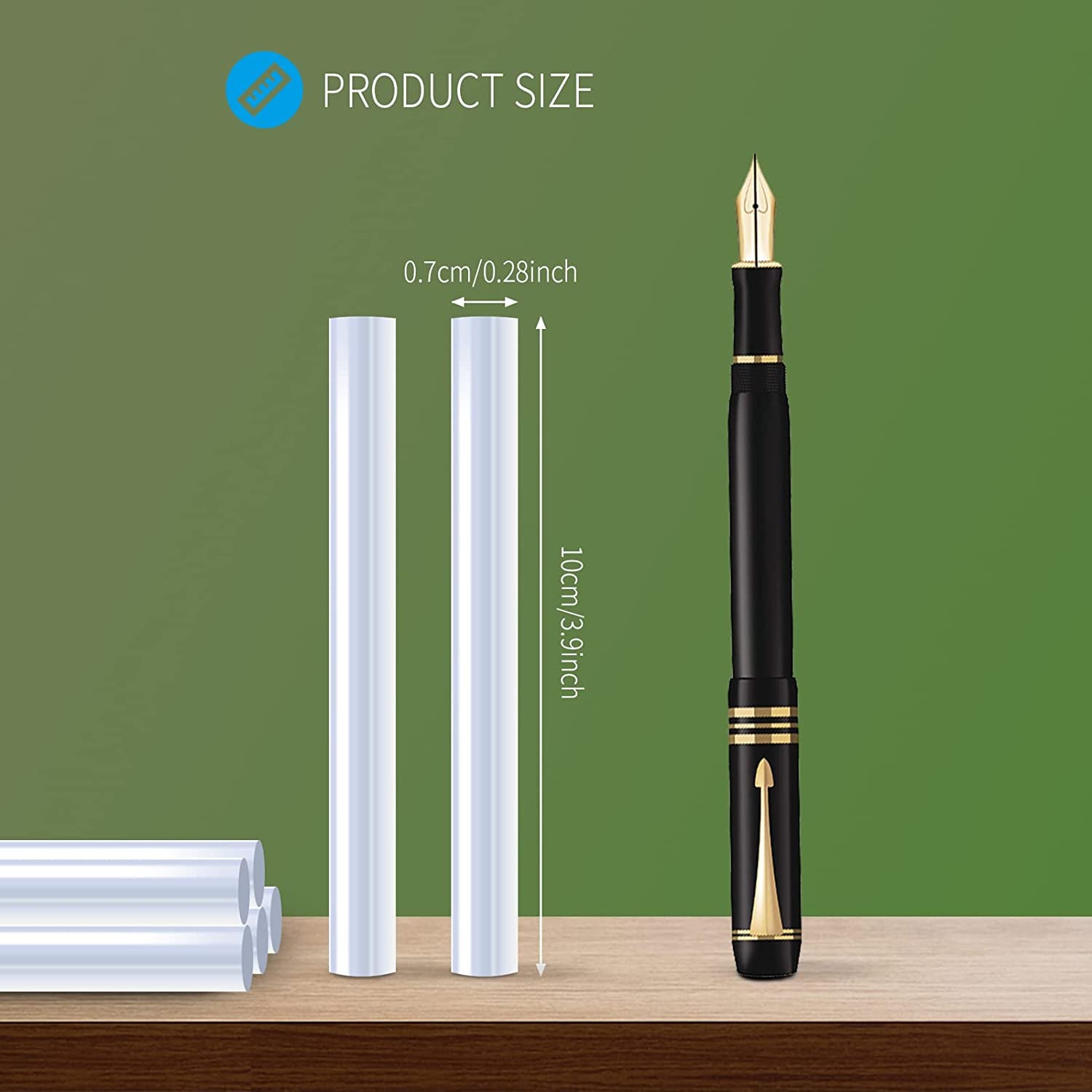 Hot Glue Sticks for Hot Glue Gun,  50 Pack 7Mm X 100Mm Hot Glue Gun Sticks - SGS Approved