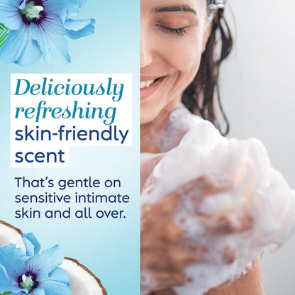 Scentsitive Scents Daily Feminine Intimate Wash for Women, plus Coconut Water, All-Day Freshness, Hypoallergenic, Skin-Friendly Coconut Hibiscus Scent, 354Ml