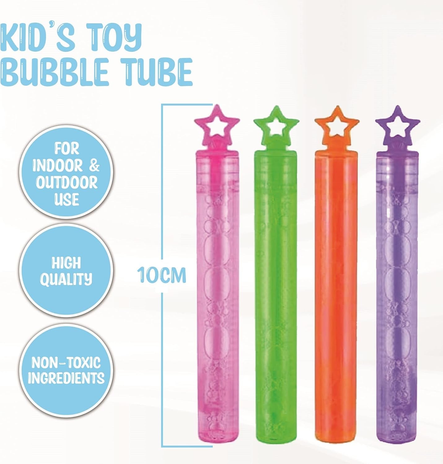 36-Pack Bubble Tubes Party Bag Fillers - Fun and Colorful Toy Bubble Tubes for Kids - Ideal Wedding Favors, Party Favors, Loot Bag and Stocking Fillers