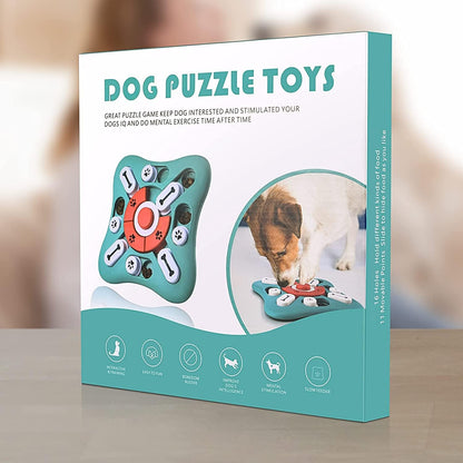 Dog Puzzle Toys, Interactive Dog Toys for Dog Birthday, Dog Toys for Boredom for Dog Puzzle, Slow Feeder Dog Bowl for IQ Training and Brain Stimulation, Dog Treat Toy Squeaky with Puppy Toys