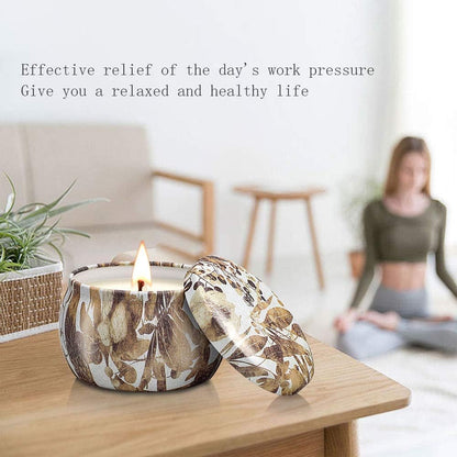 4 Pack Scented Candles Gifts for Women,  Aromatherapy Candles for Home Scented, 120H Burning Soy Wax Portable Travel Tin Ideal Candle Gift for Birthday, Valentine'S Day, Mother'S Day, Bath, Yoga