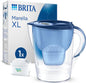 Marella XL Water Filter Jug Blue (3.5L) Incl. 1X MAXTRA PRO All-In-1 Cartridge - Large-Volume Jug with Digital LTI and Flip-Lid - Now in Sustainable Smart Box Packaging