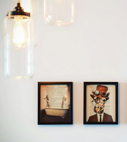 Picture Frame A4, Versatile A4 Black Picture Frame 21 X 29.7Cm, Display, Landscape or Portrait Orientation, Wall-Mount & Desk Stand
