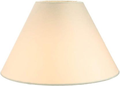 Traditional 8" Cream Cotton Coolie Lampshade Suitable for Table Lamp or Pendant by