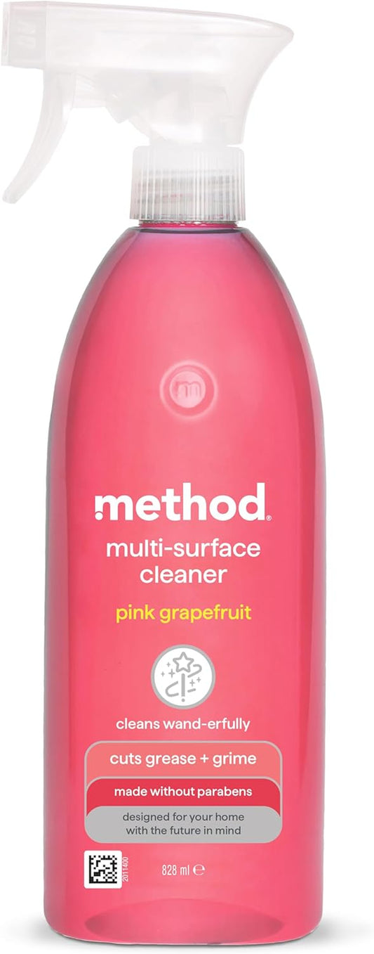 All Purpose Cleaner Spray, Multi Surface Cleaner, Cuts Grease and Grime, Pink Grapefruit Scent, Pack of 1, 1 X 828Ml