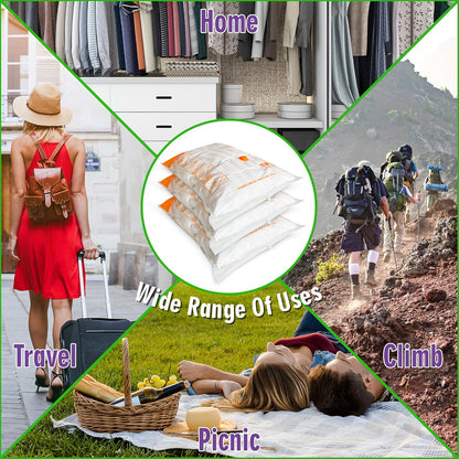 Space Saver Bags for Travel and Home Reusable Vacuum Storage Bags save 80% More Storage Space Work with Vacuum Cleaner (9 Large, No Pump Included)