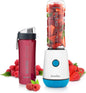 Blend Active Personal Blender & Smoothie Maker | 350W | 2 Portable Blend Active Bottles (600Ml) | Leak Proof Lids | White & Blue [VBL249]