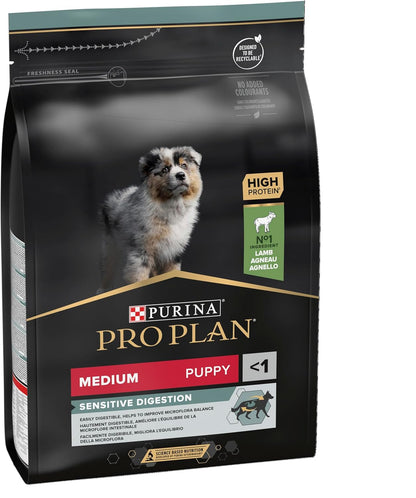 Sensitive Digestion Medium Puppy Dry Dog Food Lamb 3Kg, for Neutered Dogs