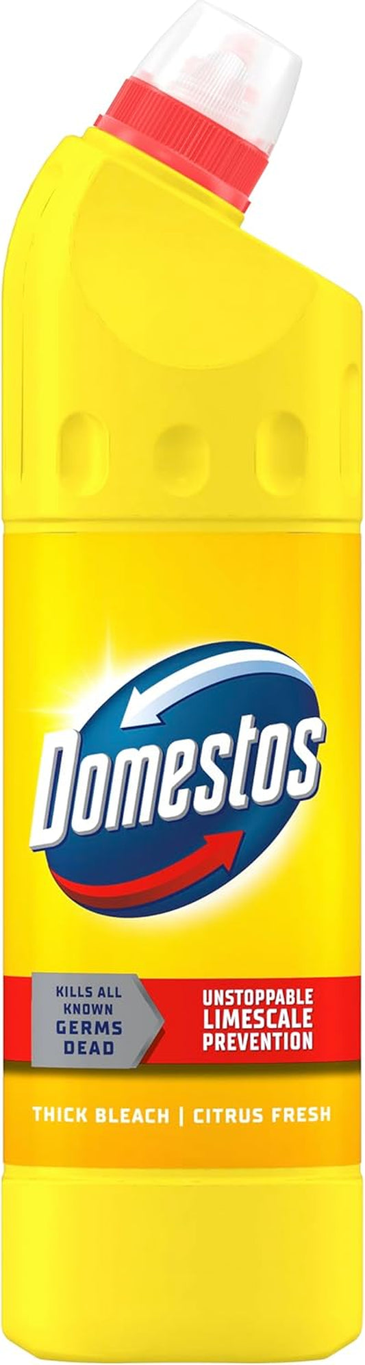 Citrus Fresh Thick Bleach Disinfectant That Eliminates 99.99% of Bacteria and Viruses* Unstoppable Limescale Prevention 750 Ml