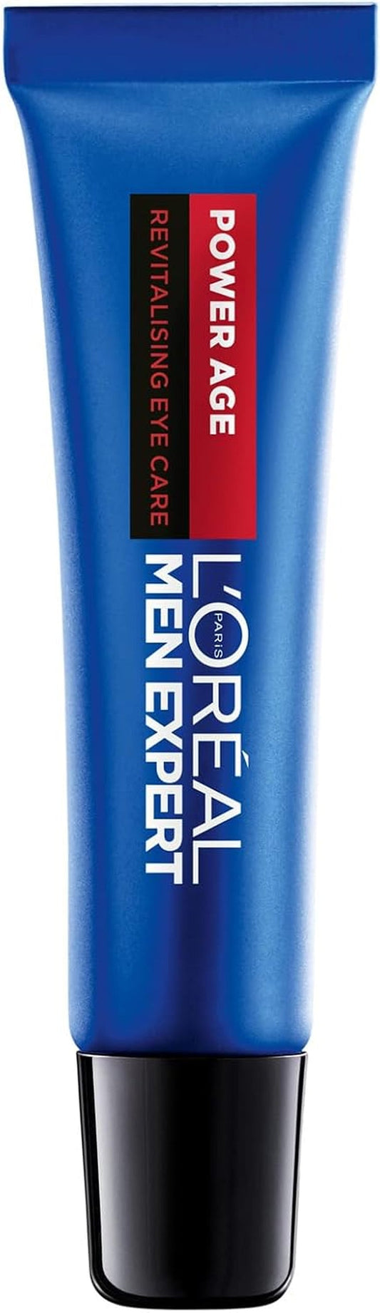 Men Expert Men'S Eye Cream, Hyaluronic Acid Eye Care for Ageing, for Dry & Dull Skin, Power Age, 15Ml