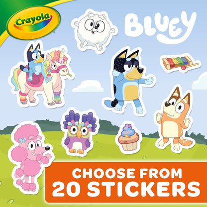 Colouring Book - Bluey | 96 Pages of Bluey Colouring Fun | Sticker Sheet Included | Ideal for Kids Aged 3+
