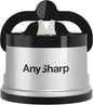 Knife Sharpener, Hands-Free Safety, Powergrip Suction, Safely Sharpens All Kitchen Knives, Ideal for Hardened Steel & Serrated, World'S Best, Compact, One Size, Silver