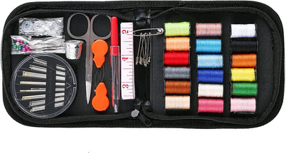 Travel Sewing Kit, over 70 DIY Premium Sewing Supplies,Mini Sewing Kit for Home, Travel & Emergency Filled with Mending and Sewing Needles, Scissors, Thimble, Thread,Tape Measure Etc…