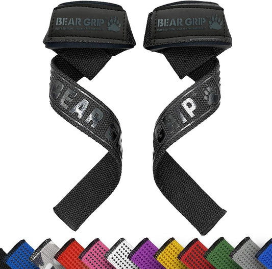 Straps - Premium Neoprene Padded Heavy Duty Double Stitched Weight Lifting Gym Straps, Deadlift, Gym Accessories for Men and Women, Advanced Gel Grip, 100% Cotton, Extra Long Length