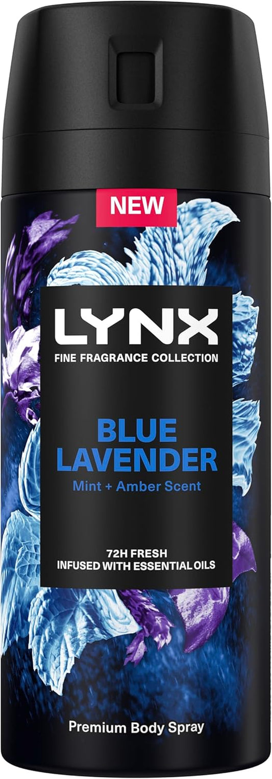 Fine Fragrance Collection Blue Lavender Premium Deodorant Bodyspray 150 Ml