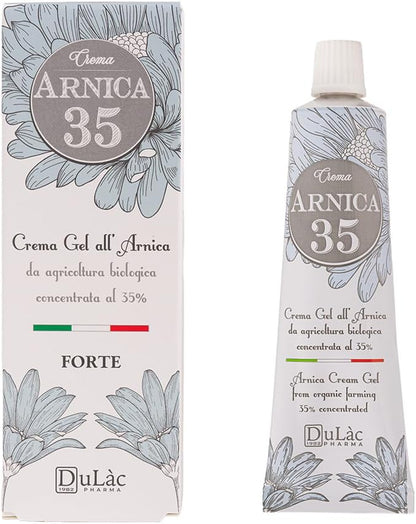 Dulàc - Arnica Cream for Bruising and Swelling 50 Ml, Rich in 35% Organic Arnica Montana Extracts, Bruise Cream Extra Strong Also Ideal for Muscle and Joint Relief, Swelling and Edema