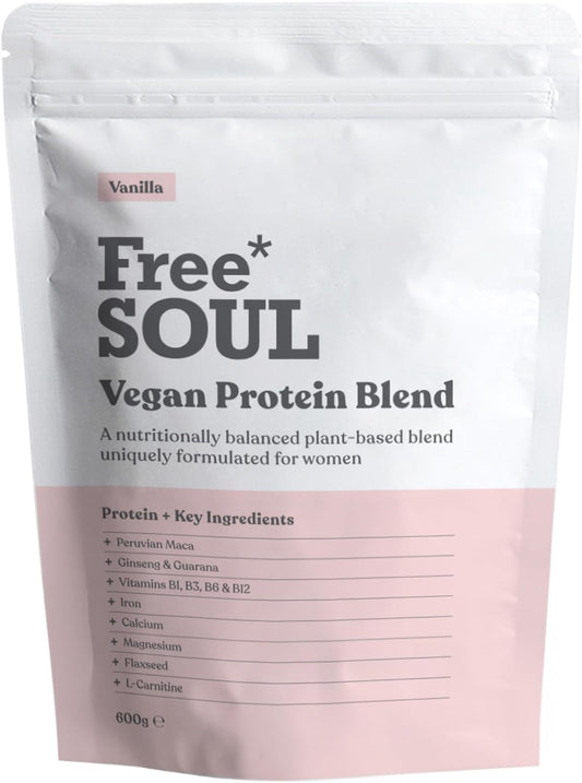 Vegan Protein Powder – Formulated for Women – 600G – 20G Protein with Added Nutrients – Gluten & Soy Free Plant Based Nutrition Shake – Pea and Hemp Isolate Protein (Vanilla)