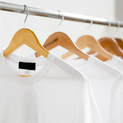Strong Wooden Coat Hangers with 360 Degree Rotatory Hook & round Trouser Bar & Shoulder Notches - Durable Wardrobe Space Saver - Suitable for Coat, Jacket, Suit, Jumper (20 Pack)