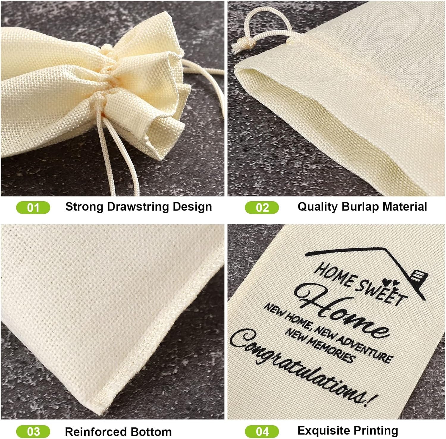 New Home Gifts Bags, Wine Gift Bag with Drawstring, House Warming Gifts New Home, New Home Gifts for Couple, Women, Men, Champagne Gift Bag