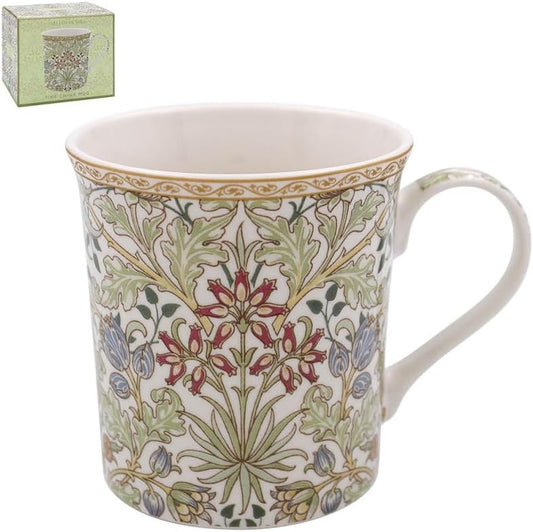 British Designed Coffee Mug | Ceramic Coffee Mugs for Home or Work | Large Mugs for Hot Drinks | Hyacinth 2 Tea and Coffee Cups - William Morris