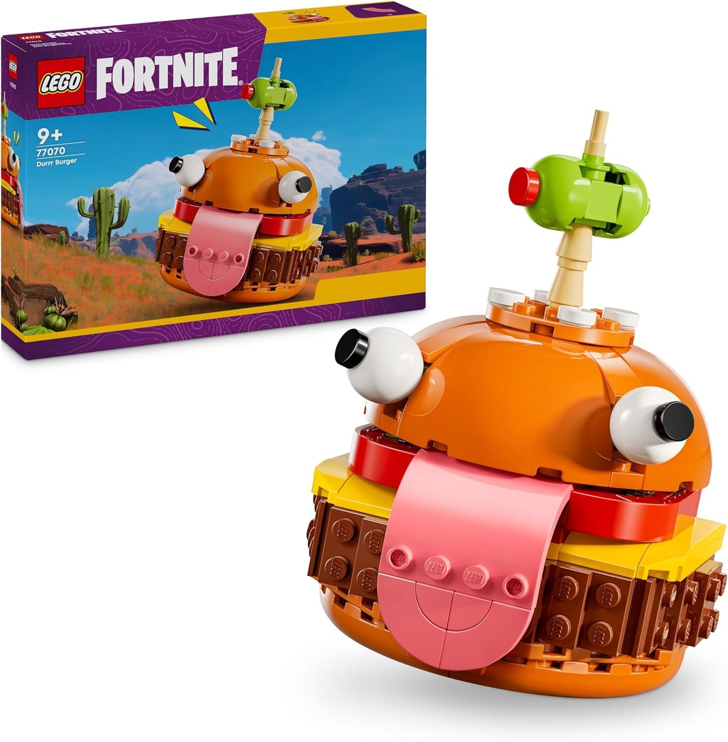 Fortnite Durrr Burger Set, Video Game Character Building Toy for 9 plus Year Old Boys & Girls, Collectible Figure, Creative Birthday Gift for Kids, Teens and Gamers 77070