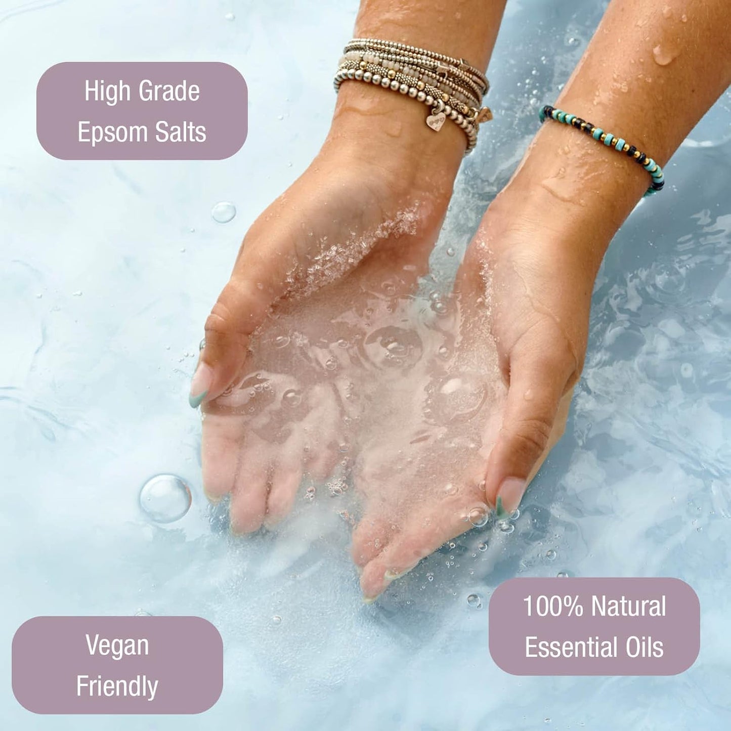 Drsalts+ Create Calm Shower Gel - Soothing Epsom Salts to Relax Body & Mind with Lavender, Chamomile & Lemongrass Essential Oils - Vegan & Cruelty-Free, 200Ml