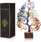 7 Chakra Tree of Life, Crystals and Healing Stones, Birthday Gifts for Women - Crystal Tree for Positive Energy, Office Decor, Gifts for Women, Mom Birthday Gifts for Women