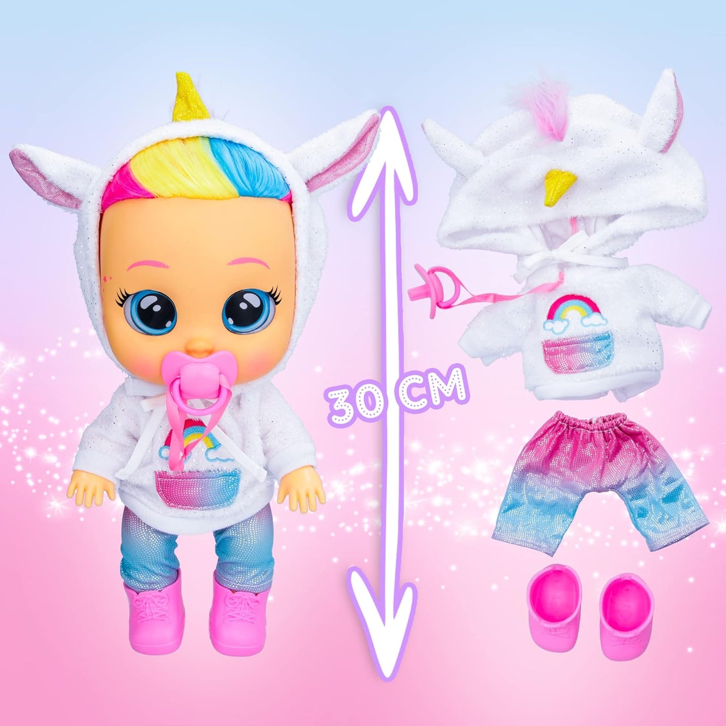 Dressy Fantasy Dreamy | Interactive Doll That Cries Real Tears with Hair to Style, Clothes to Wear and Accessories - Toy and Gift for Boys and Girls