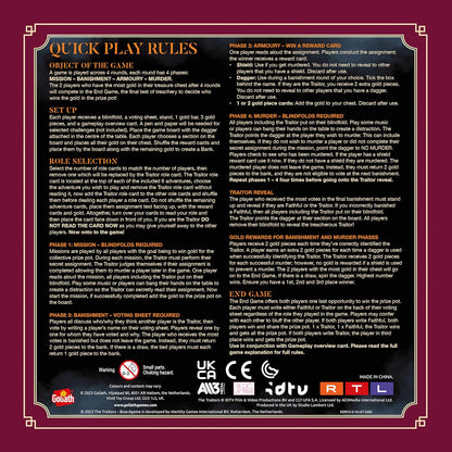 Games Presents: the Traitors - Official Board Game | Based on the Hit BBC Show | Can the Faithfuls Catch the Traitor? | for 4-6 Players | Ages 12+