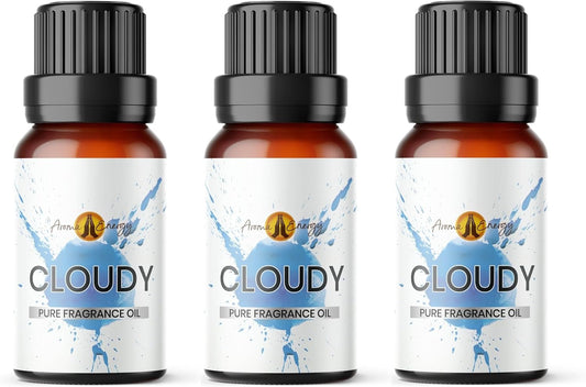 Cloudy Inspired Fragrance Oil, 30Ml (3 X 10Ml) | for Home Diffuser/Burner, Candle Making, Perfume, Soap, Wax Melts, Aromatherapy Gift | Vegan, UK Made