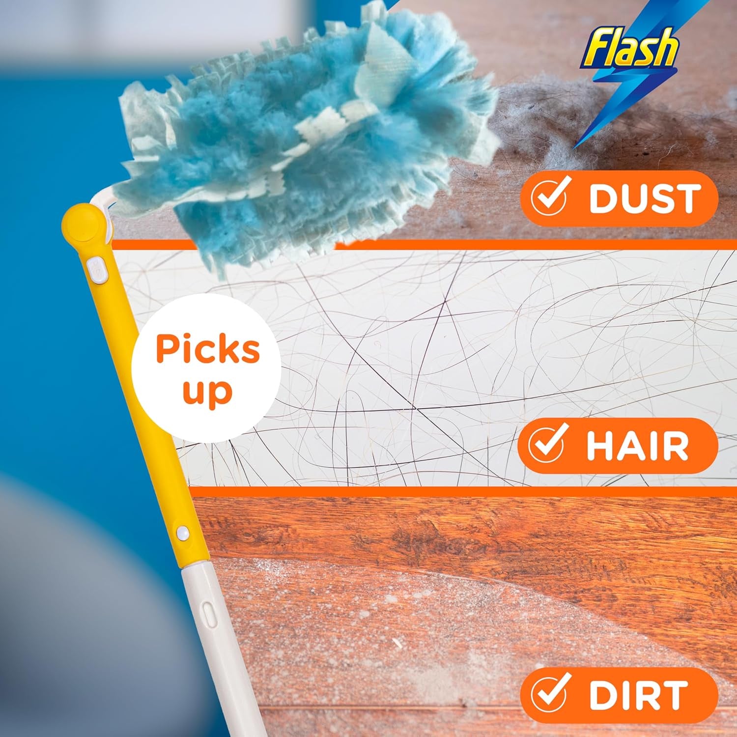 Duster Dust Magnet Refills, Fluffy Dusters Refills, 25 Dusters (5X5), Trap & Lock Away Dust, Dirt, Hair & Allergens in No Time, Dust Magnet
