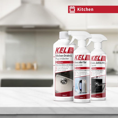 - Oven, Grill, & BBQ Cleaner Spray, Removes Baked on Food & Burnt-In Grease Fast, for Kitchen & Outdoors - 500Ml