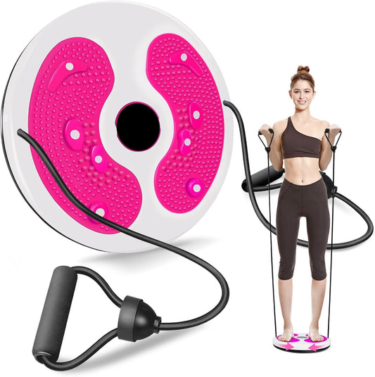 Waist Twist Disc, Waist Slimming Balance Rotating Disc Multi-Functional Twist Board Exercise with Massage Foot Sole- Home Fitness Gym Equipment