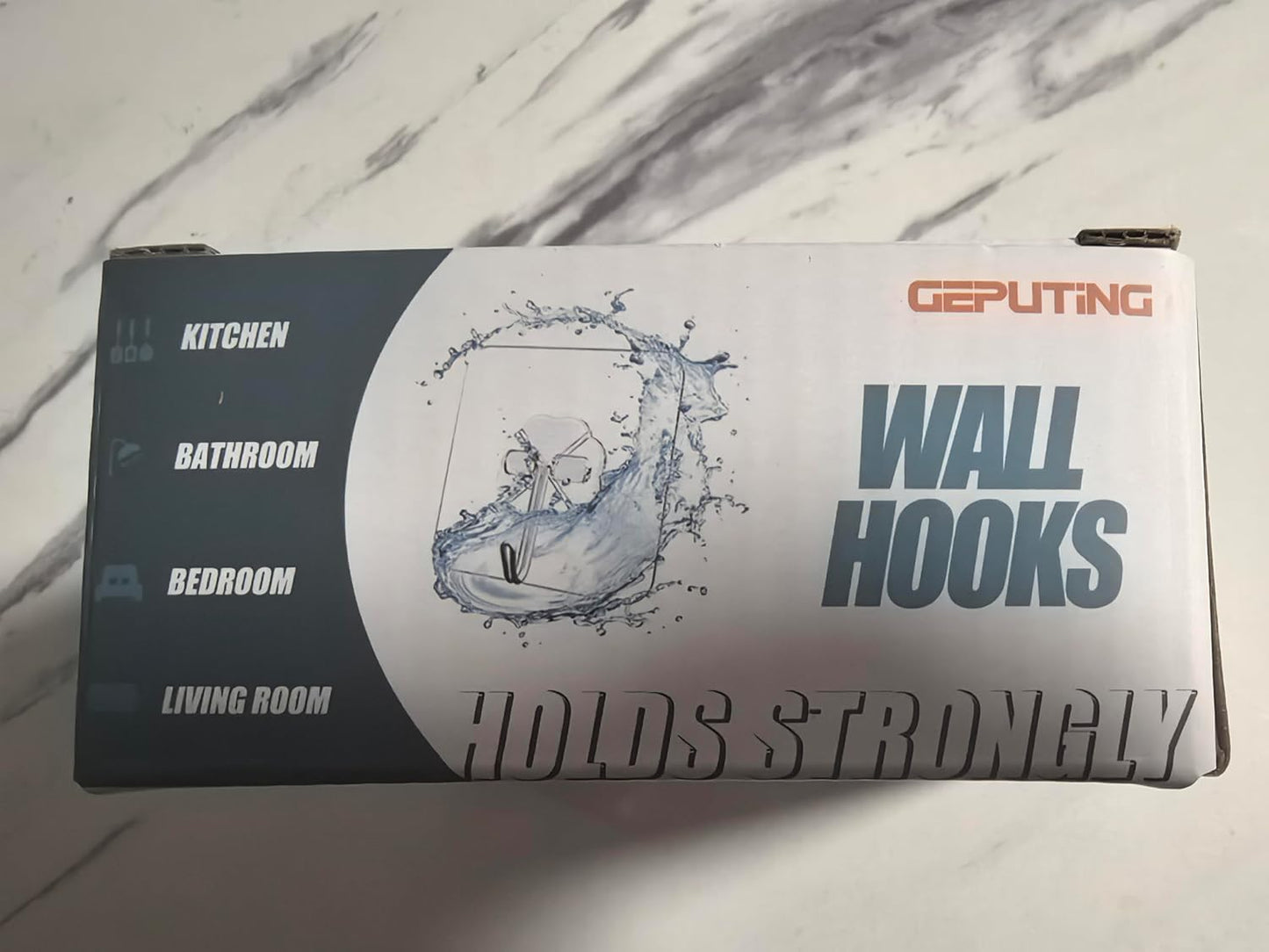Wall Hooks 15Kg(Max) Heavy Duty Self Adhesive Hooks 10 Pack,Waterproof and Oilproof,Transparent Reusable Seamless Hooks Strong,Suitable for Bathroom Kitchen