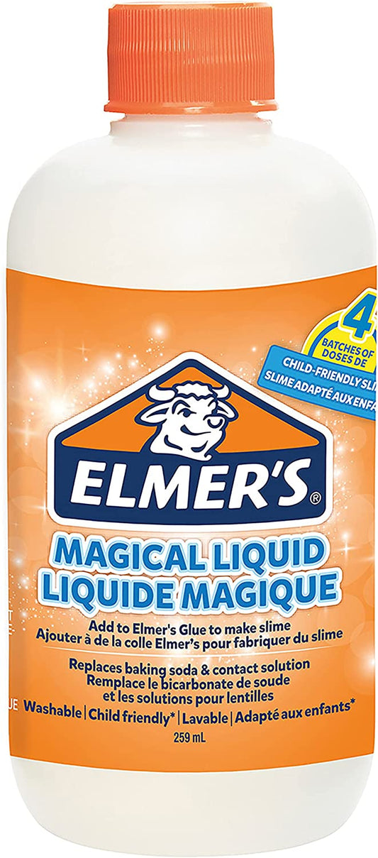 Elmer’S Magical Liquid Slime Activator Solution | Makes up to 4 Slime Batches (259Ml) | Washable & Kid Friendly | Great for Making Slime