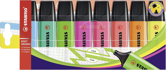 BOSS ORIGINAL - Highlighter - Pack of 8 - Assorted Colours