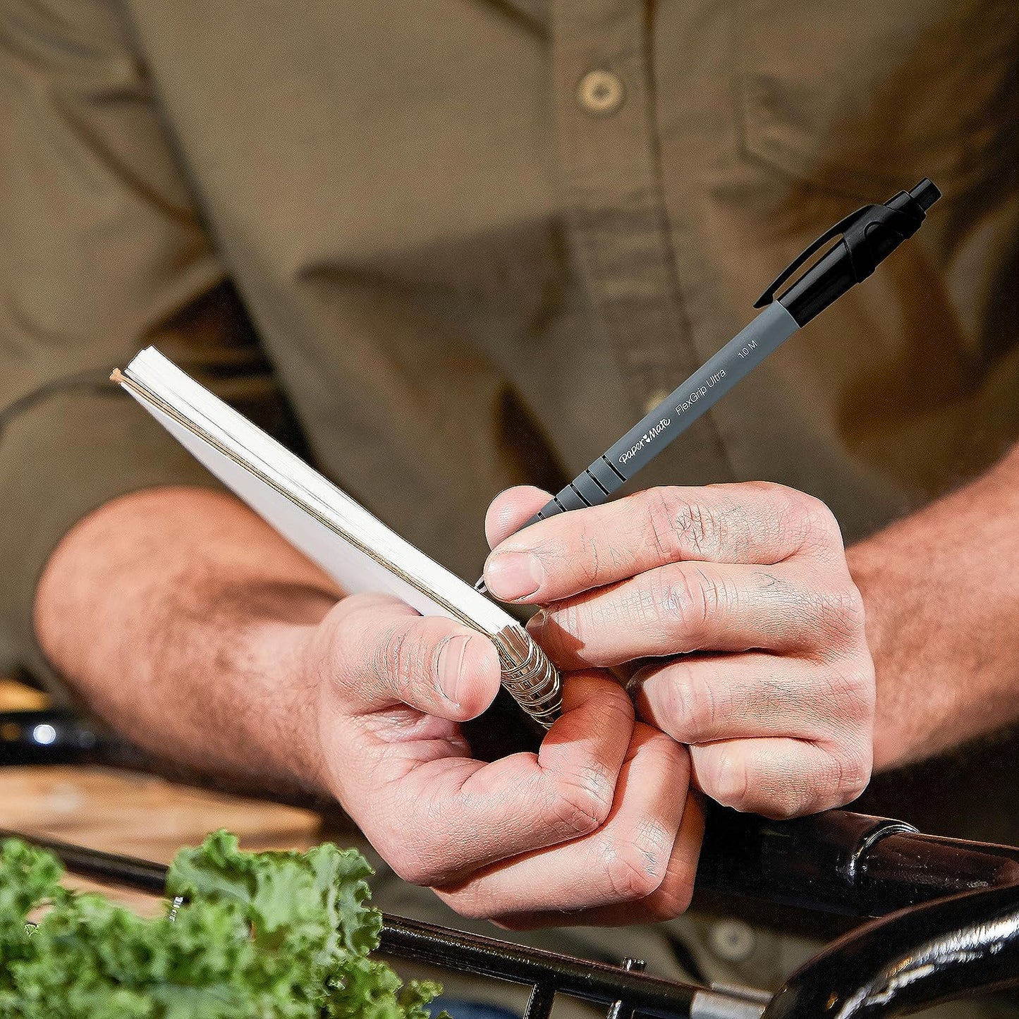 Flexgrip Ultra Retractable Ballpoint Pens | Medium Point (1.0Mm) | Black | 5 Count