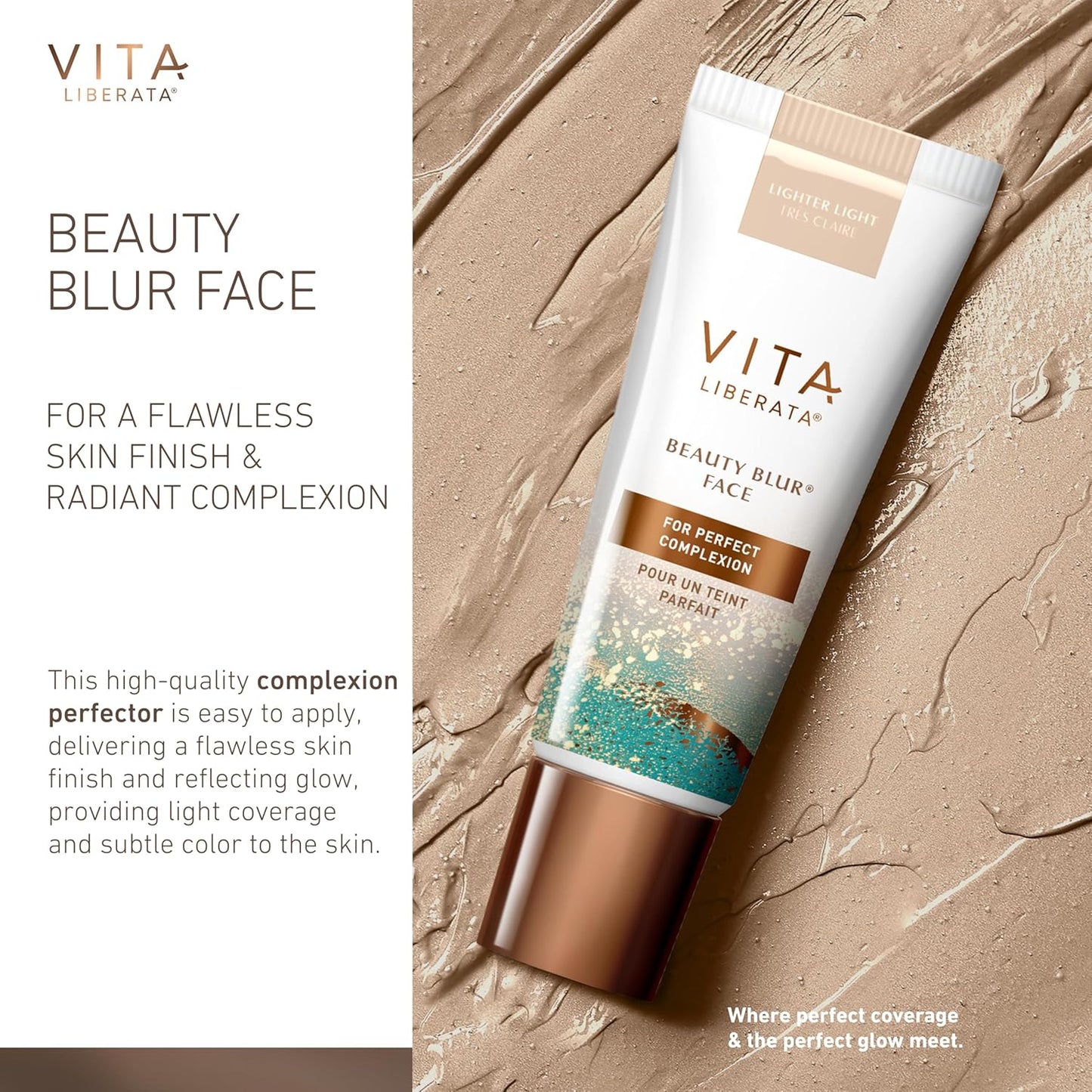 Beauty Blur Face - Lighter Light, BB Cream, Hydrating Skin Finish, Radiant Glow & Flawless Finish, 30Ml